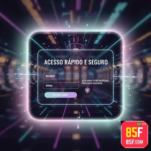 Celular com app 85f.com em plataforma segura