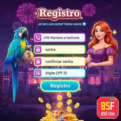 Tela de depósito com Pix em poucos passos no 85f.com