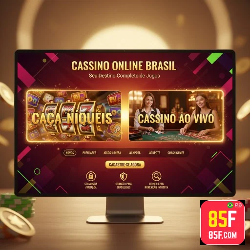 Tela do 85f.com com URL correta e navegação segura