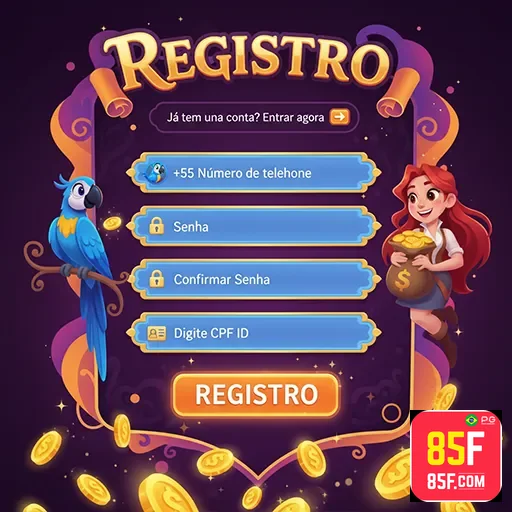 App 85f.com com painel de suporte e segurança